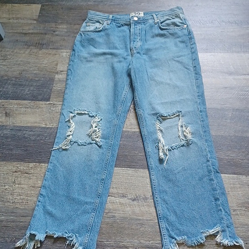We the Free Maggie mid-rise distressed jeans